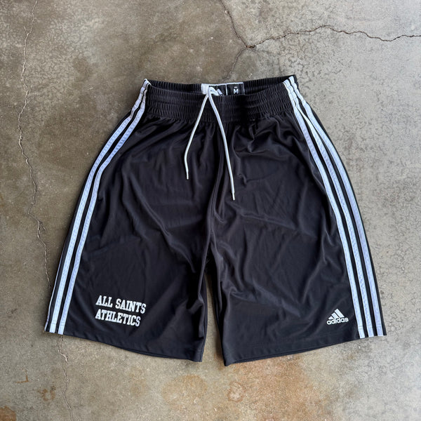 Vintage Black Adidas Track Shorts - M