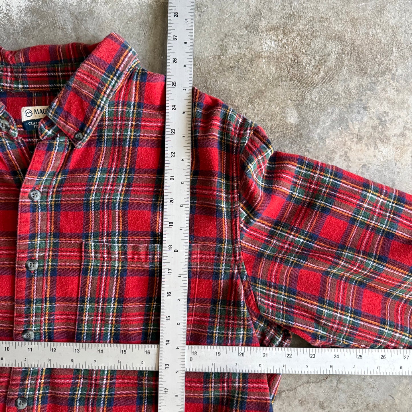 Vintage 00s Cropped Flannel - XL