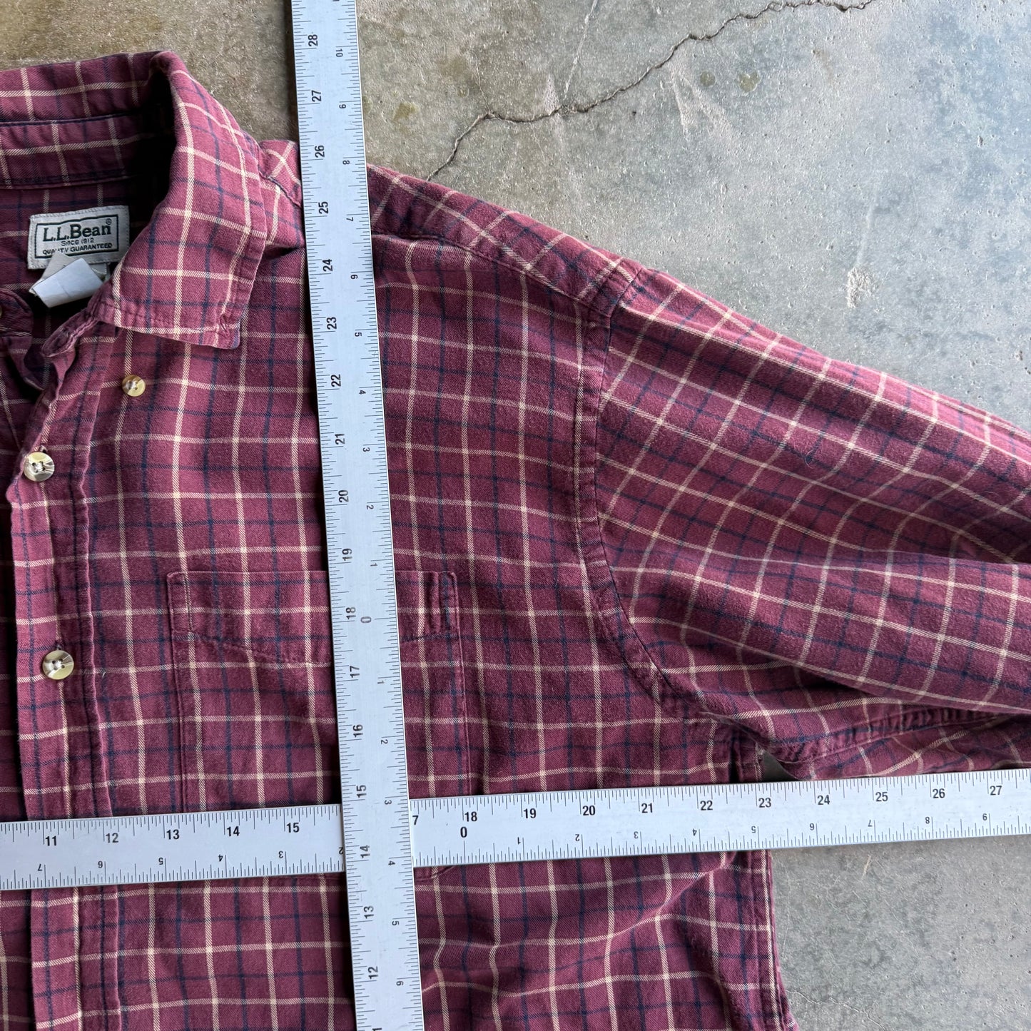 Vintage L.L Bean Cropped Button Up - L