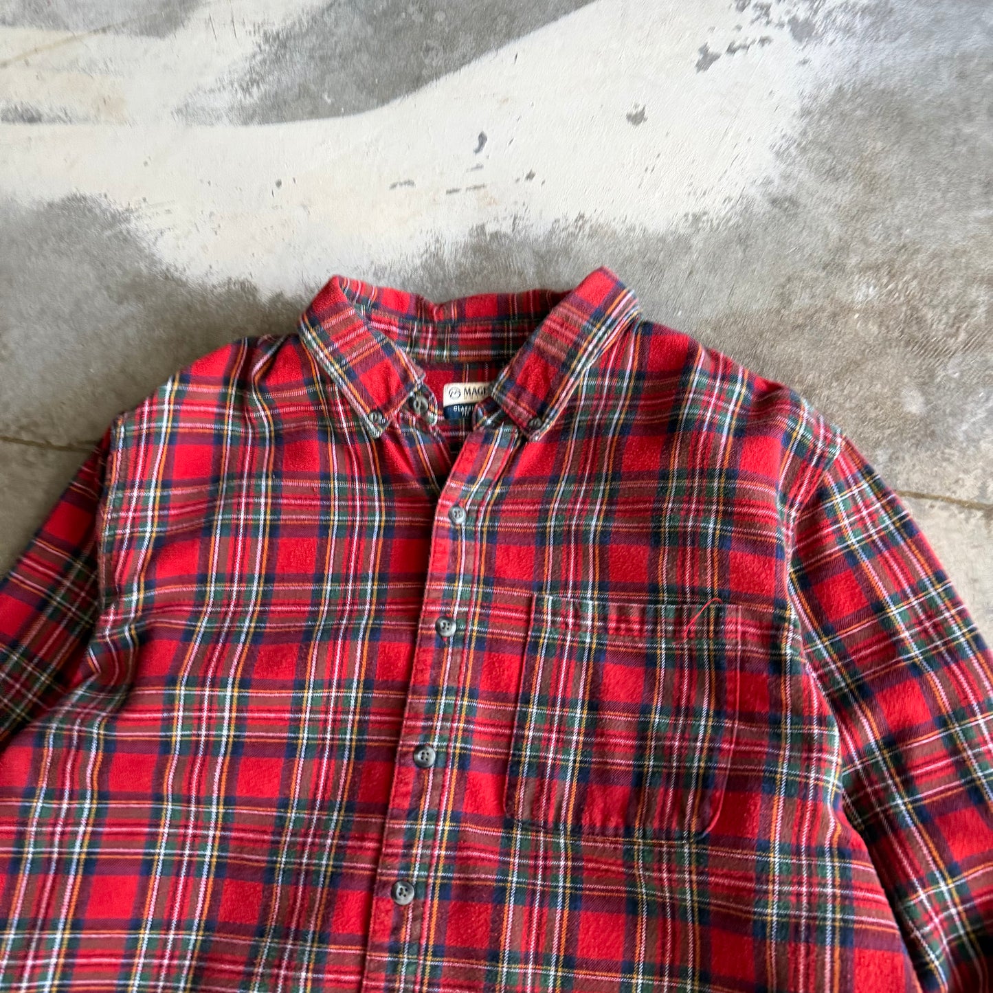 Vintage 00s Cropped Flannel - XL