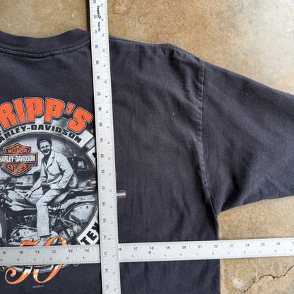 Vintage Flame Sleeve Harley Davidson - XL
