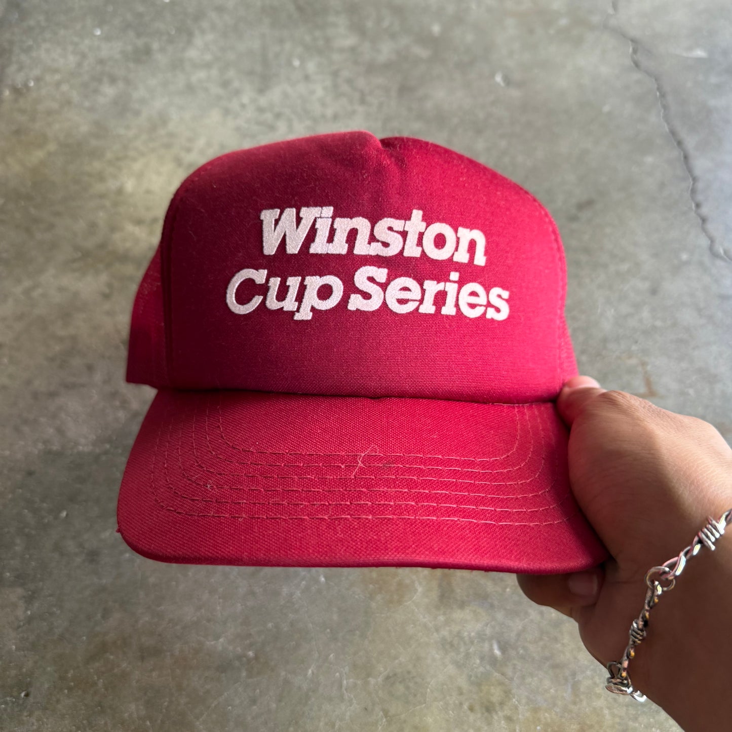 Vintage 90s NASCAR Cup series SnapBack Trucker Hat
