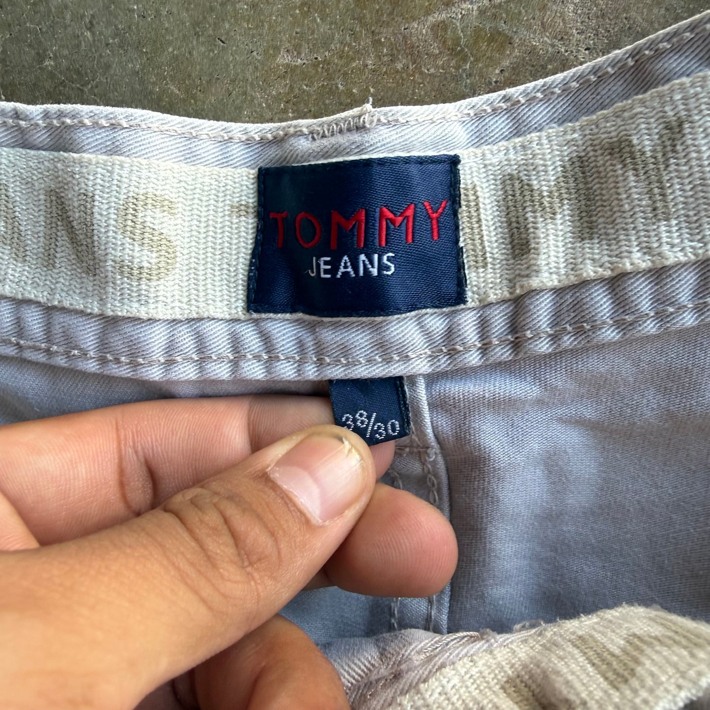 Vintage Light Tan Baggy Tommy Pants - 38