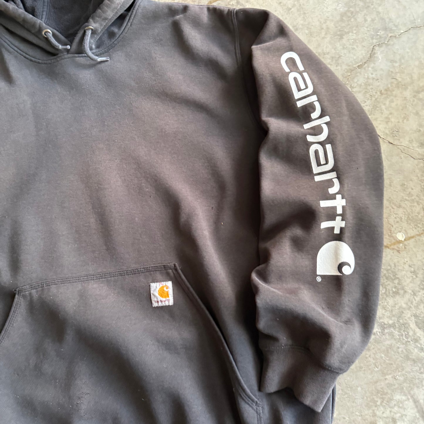 Vintage 00s Carhartt Faded Hoodie - XL