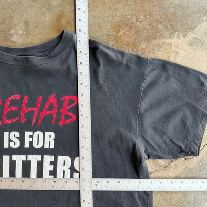 Vintage Funny Rehab Tshirt - XL