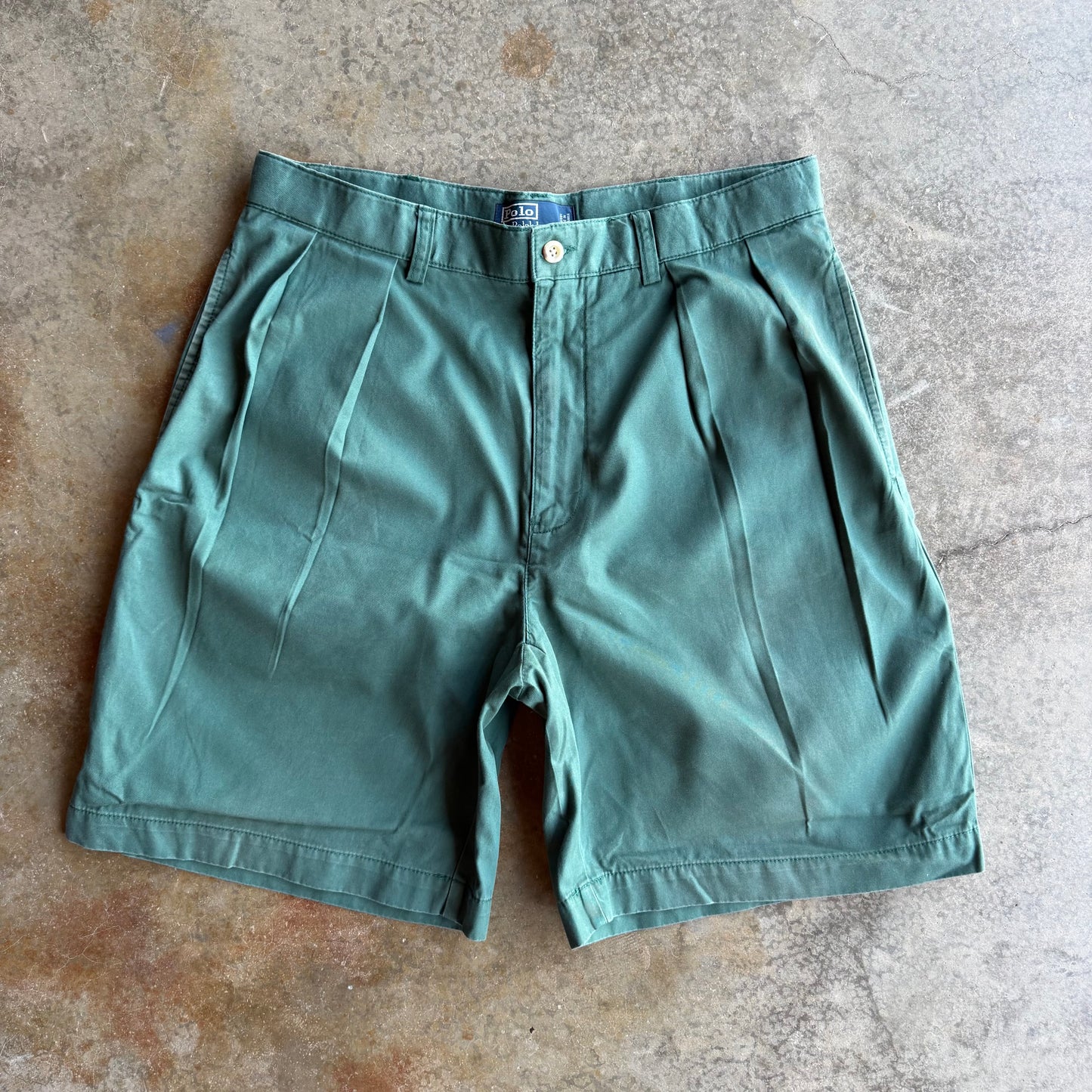Vintage Green Polo Ralph Lauren Shorts - 34