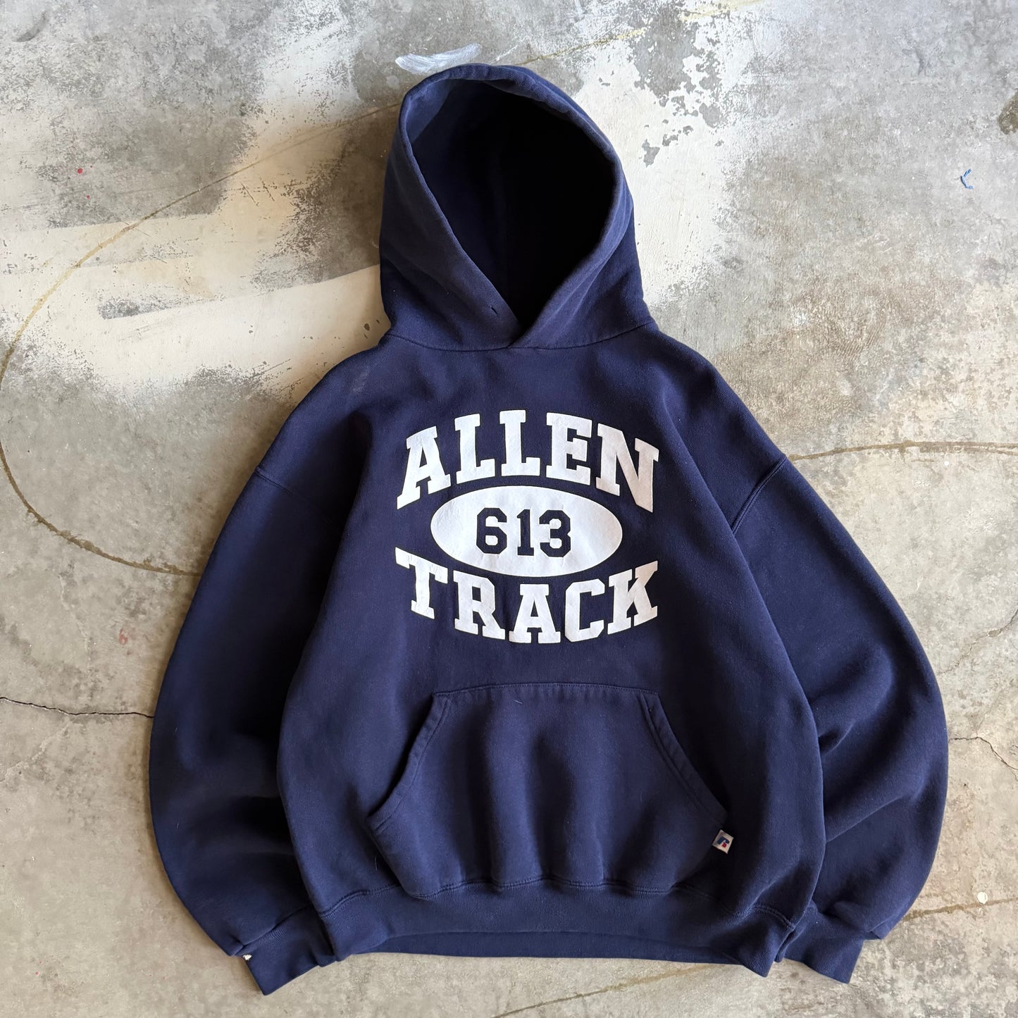 Vintage 00s Russell Athletic Track Hoodie - L