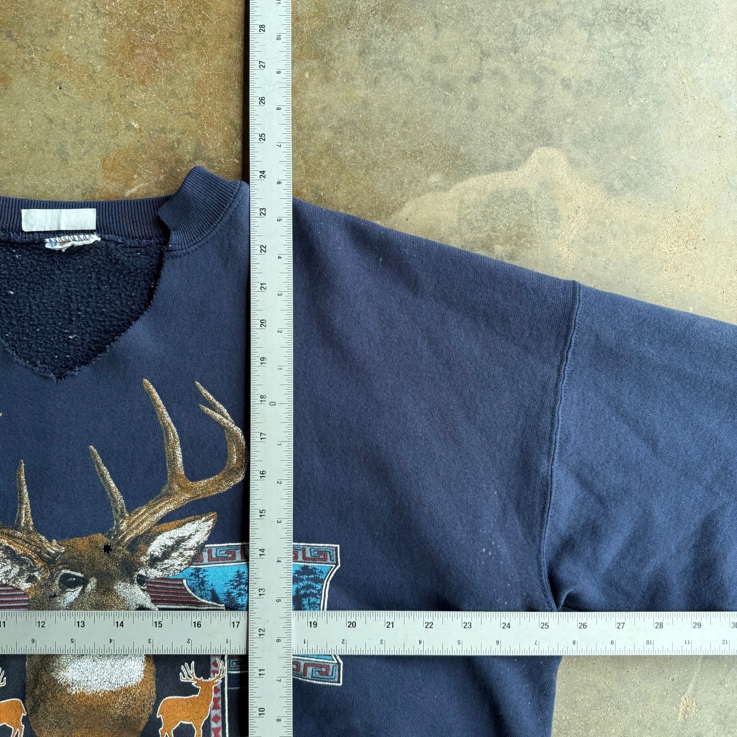 Vintage 90s Deer Crewneck - L