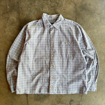 Vintage 00s Long Sleeve Cropped Button Up - L