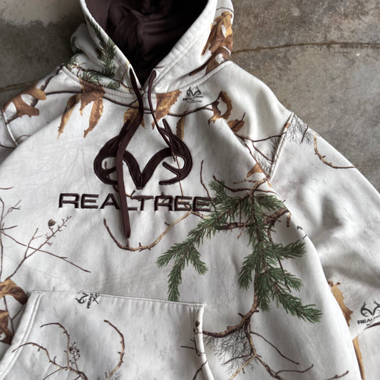 White Realtree Camo Hoodie - XXL