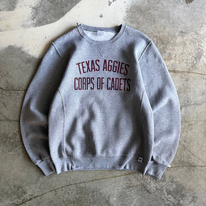 Vintage 00s Russell Texas Aggies Track Crewneck - M