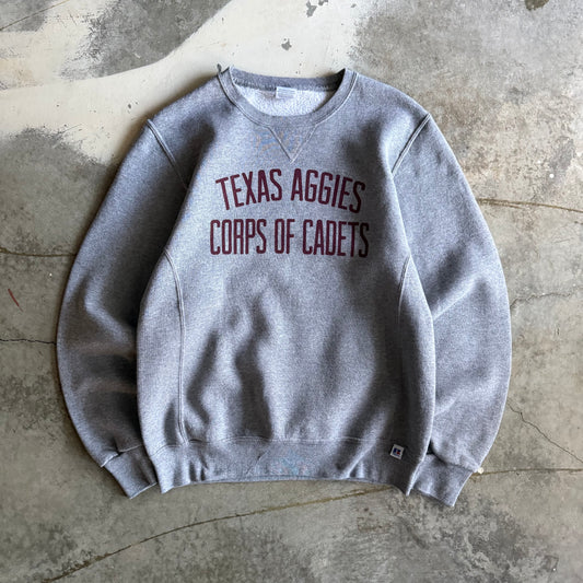 Vintage 00s Russell Texas Aggies Track Crewneck - M