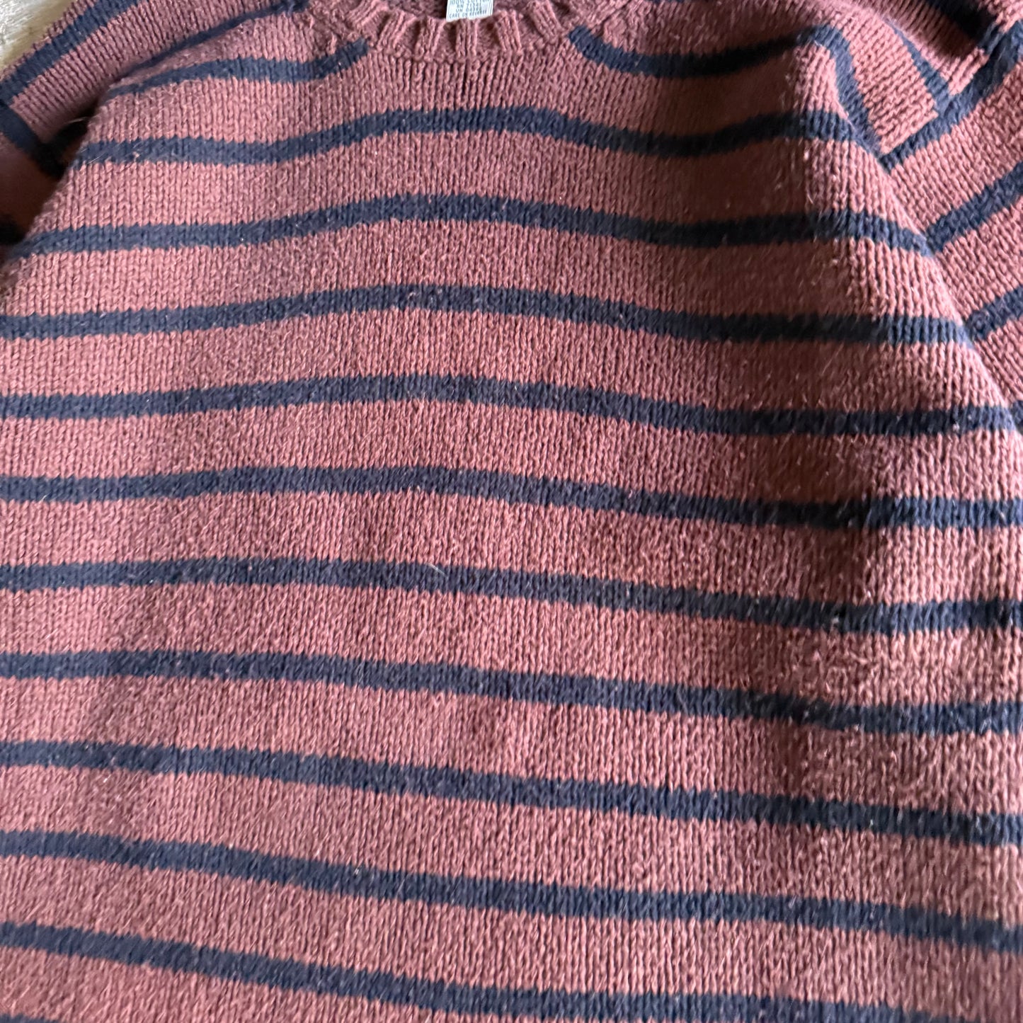 Vintage 00s Striped Sweater Longsleeve- M