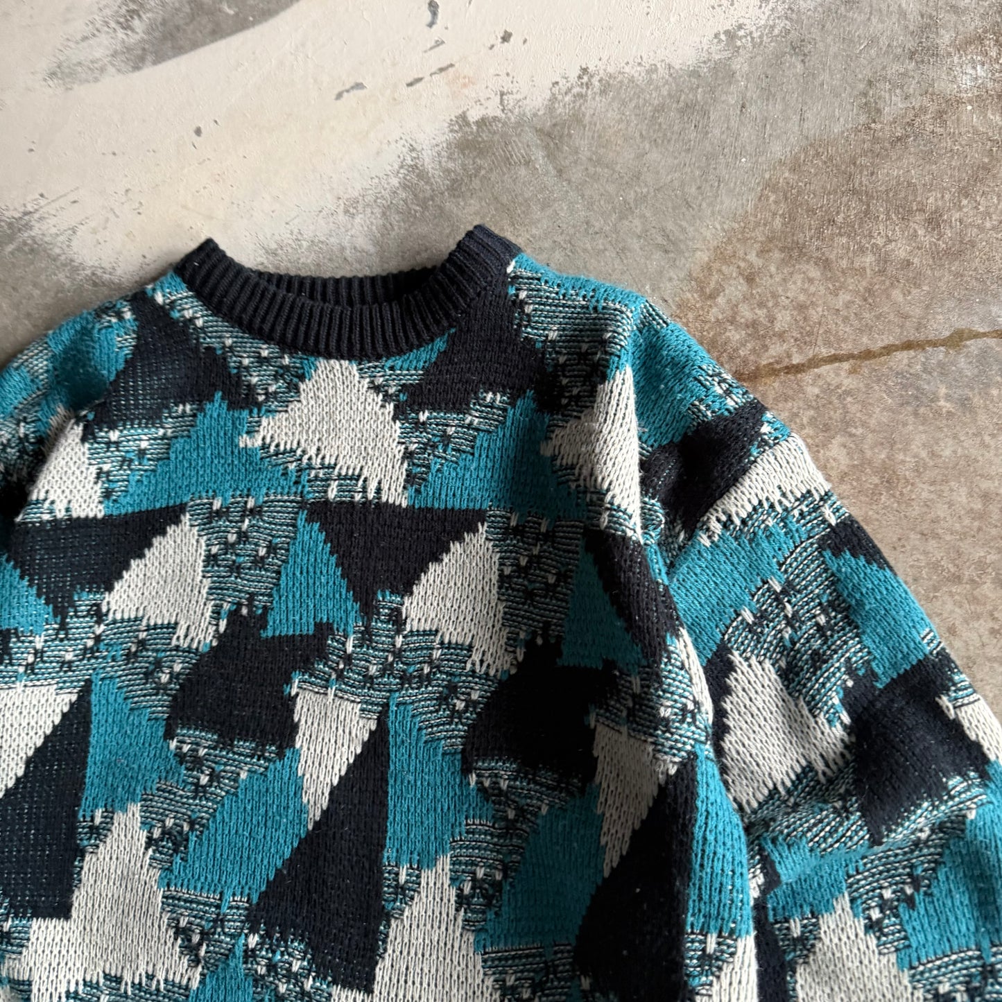 Vintage 90s Fall Grandma Sweater - XL
