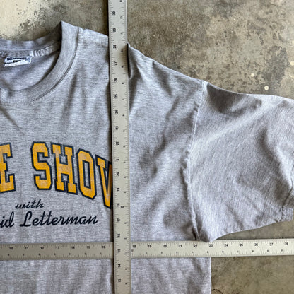 Vintage 90s David Letterman Late Show Tshirt - XL
