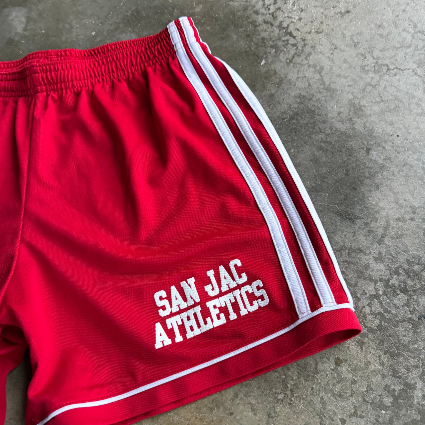 Vintage Red Adidas Track Shorts - S