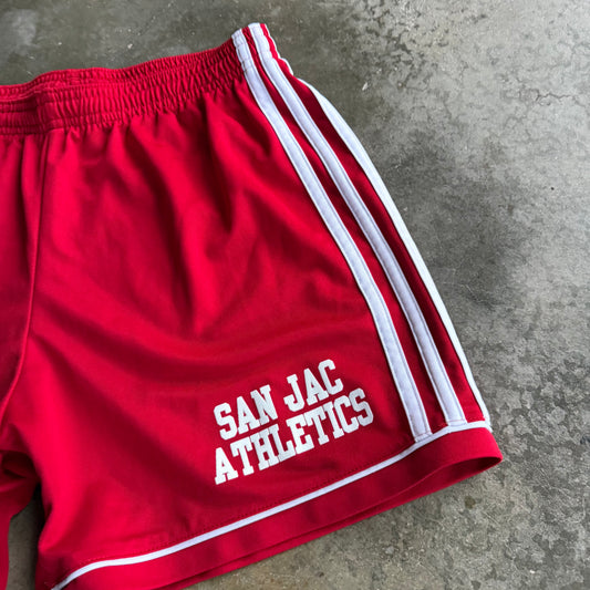 Vintage Red Adidas Track Shorts - S