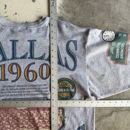 Vintage 90s Cowboys Quarter Sleeve Shirt - XL