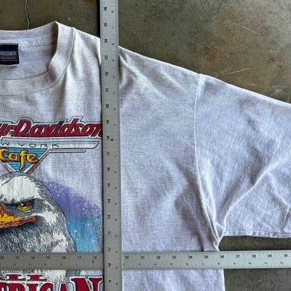 Vintage Harley Davidson Cropped Boxy Tshirt - XXL