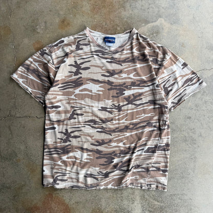 Vintage 00s Dessert Camo Tshirt - L