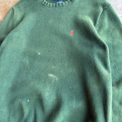Vintage Green Polo Ralph Lauren Sweater - M