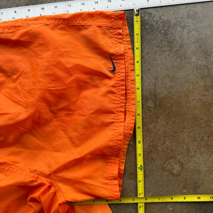 Vintage Orange Nike Track Shorts - L