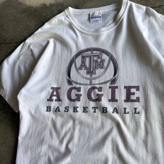 Vintage 00s Texas A&M Aggies Basketball Tshirt - L
