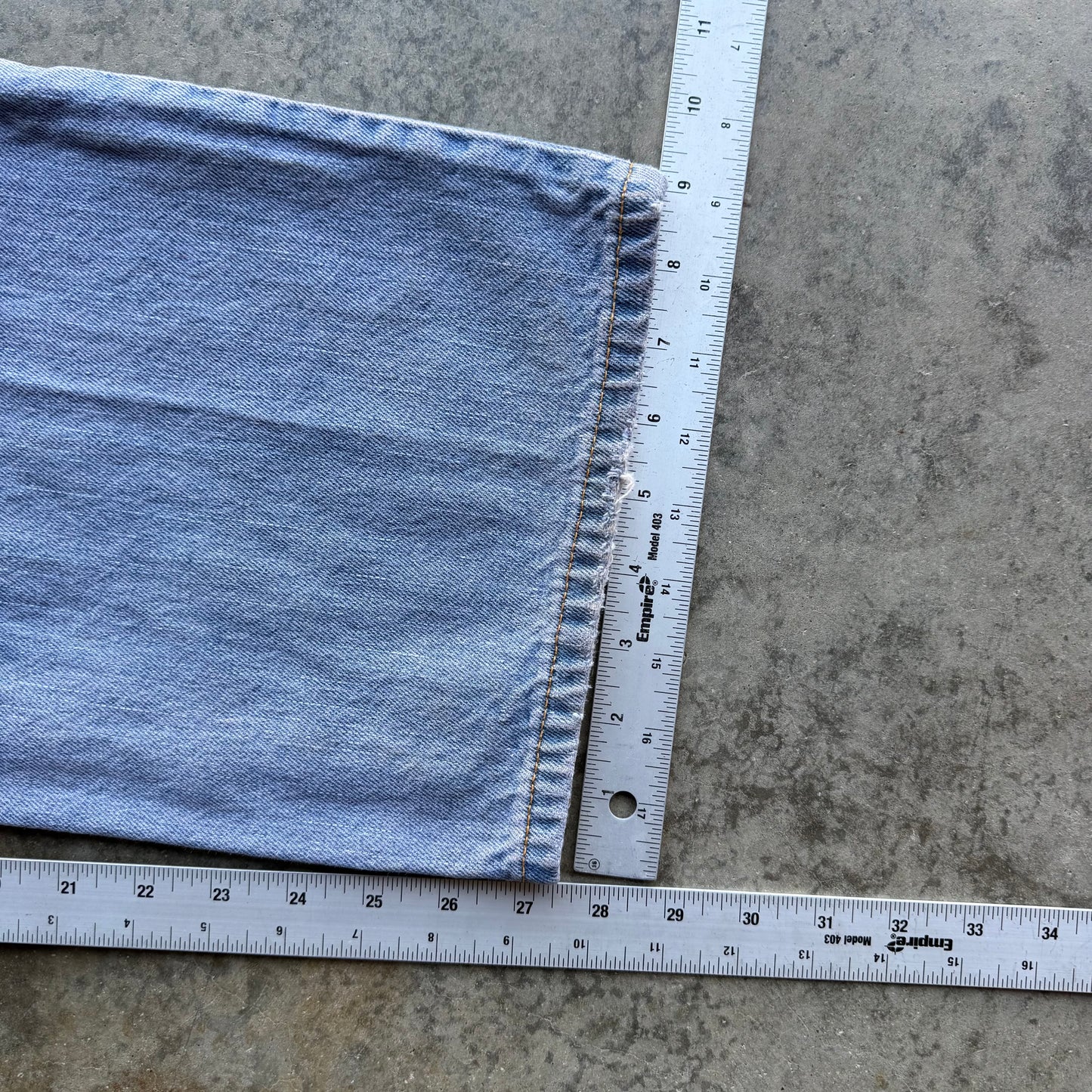 Vintage Faded Baggy Jeans - 36