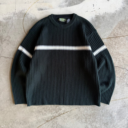 Vintage 00s Striped Sweater - L