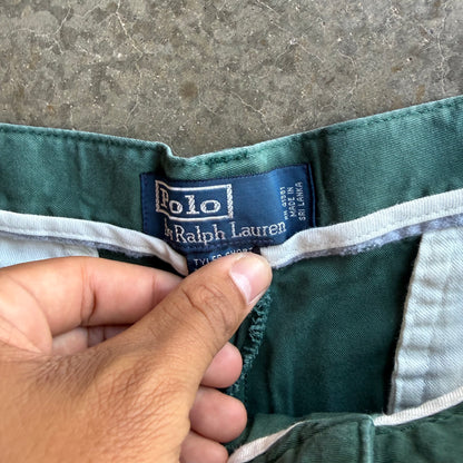 Vintage Green Polo Ralph Lauren Shorts - 34