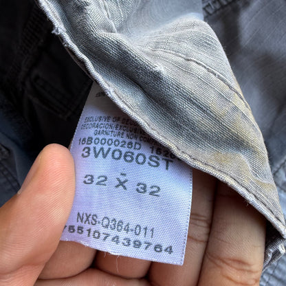Vintage Faded Grey Wrangler Cargo Pants - 32