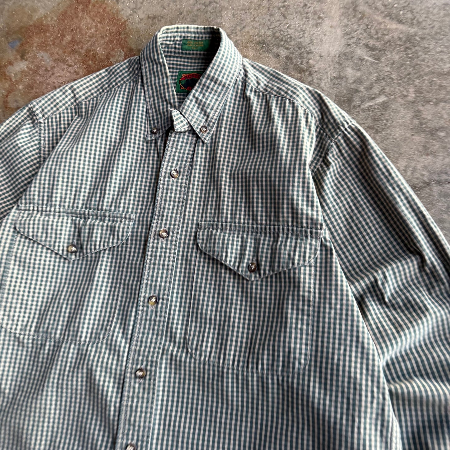 Vintage Boxy Cropped Button Up - M