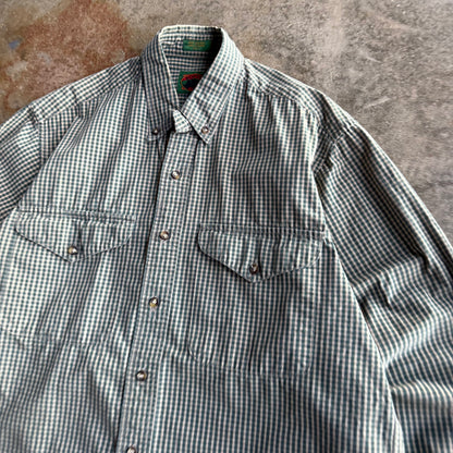 Vintage Boxy Cropped Button Up - M