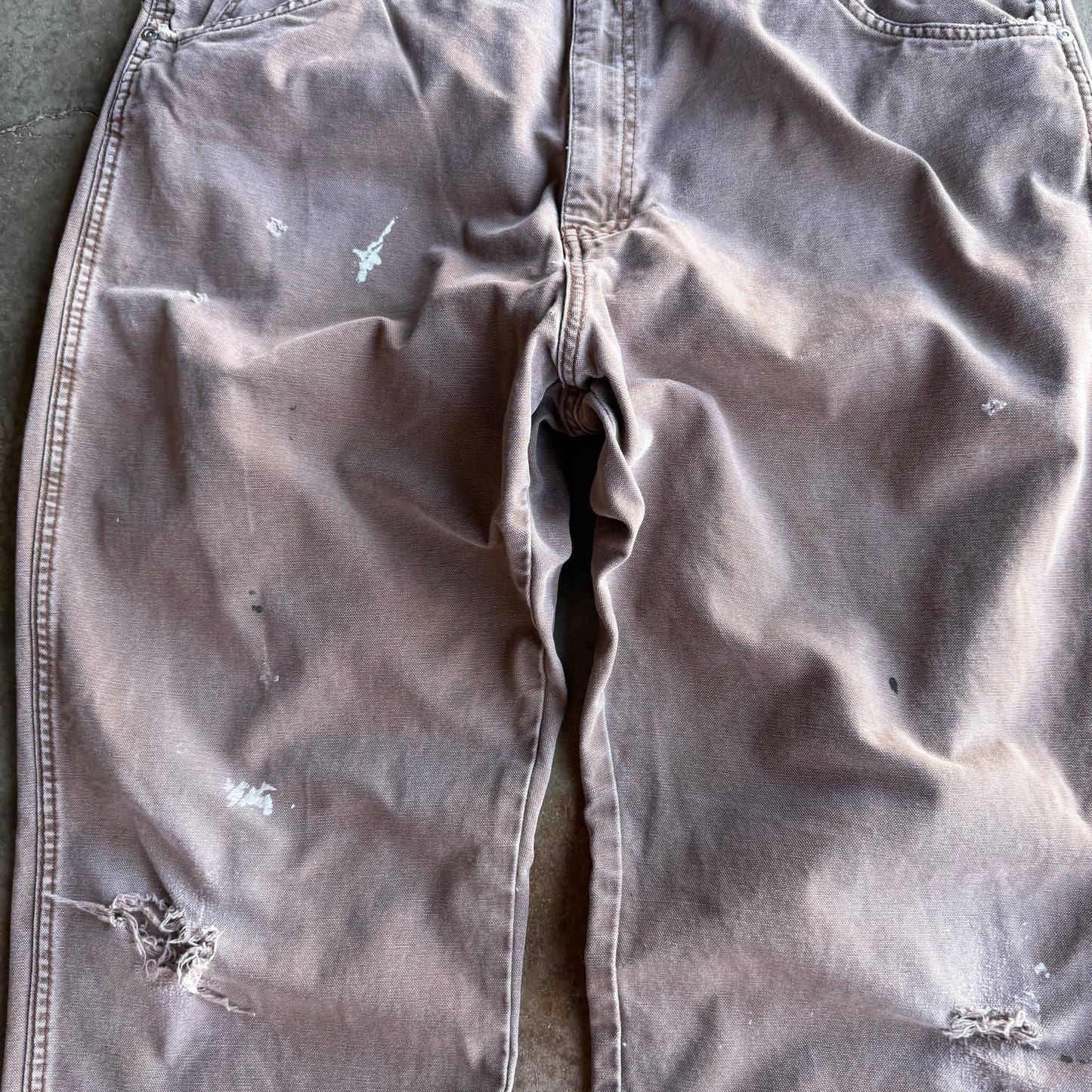 Vintage Faded Brown Baggy Dickies Pants - 38