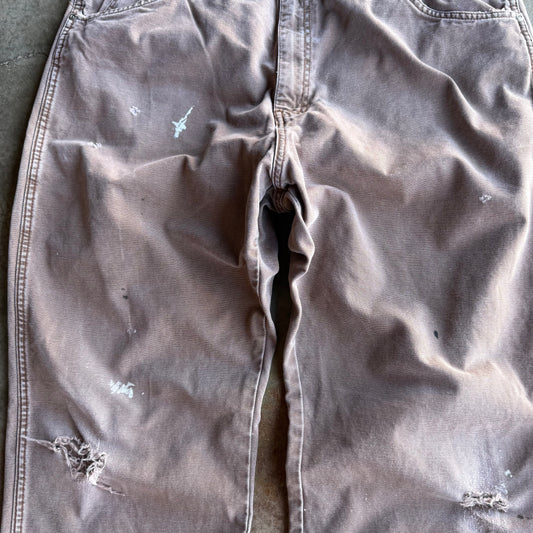 Vintage Faded Brown Baggy Dickies Pants - 38