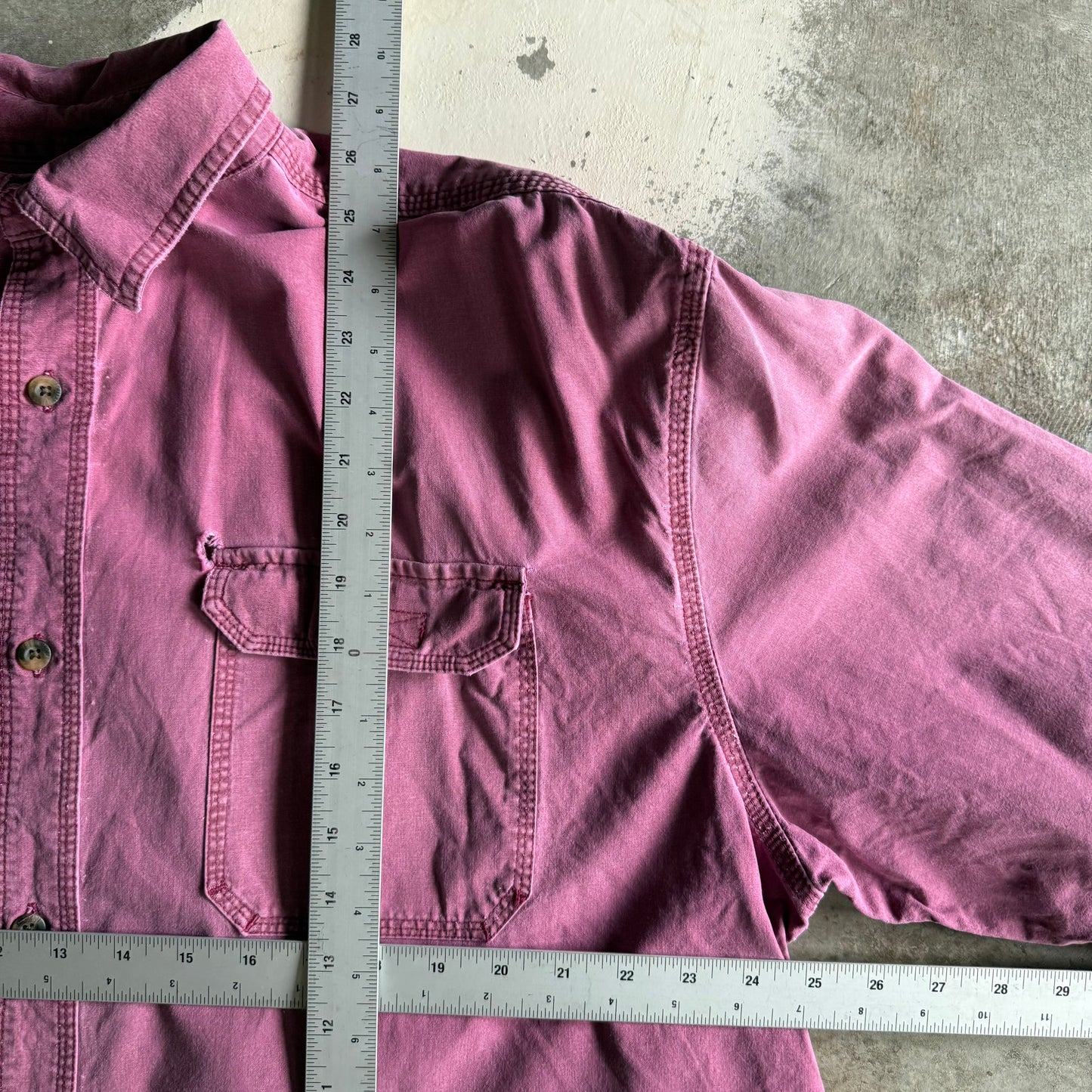 Vintage 00s Fall Cropped Button Up - XL