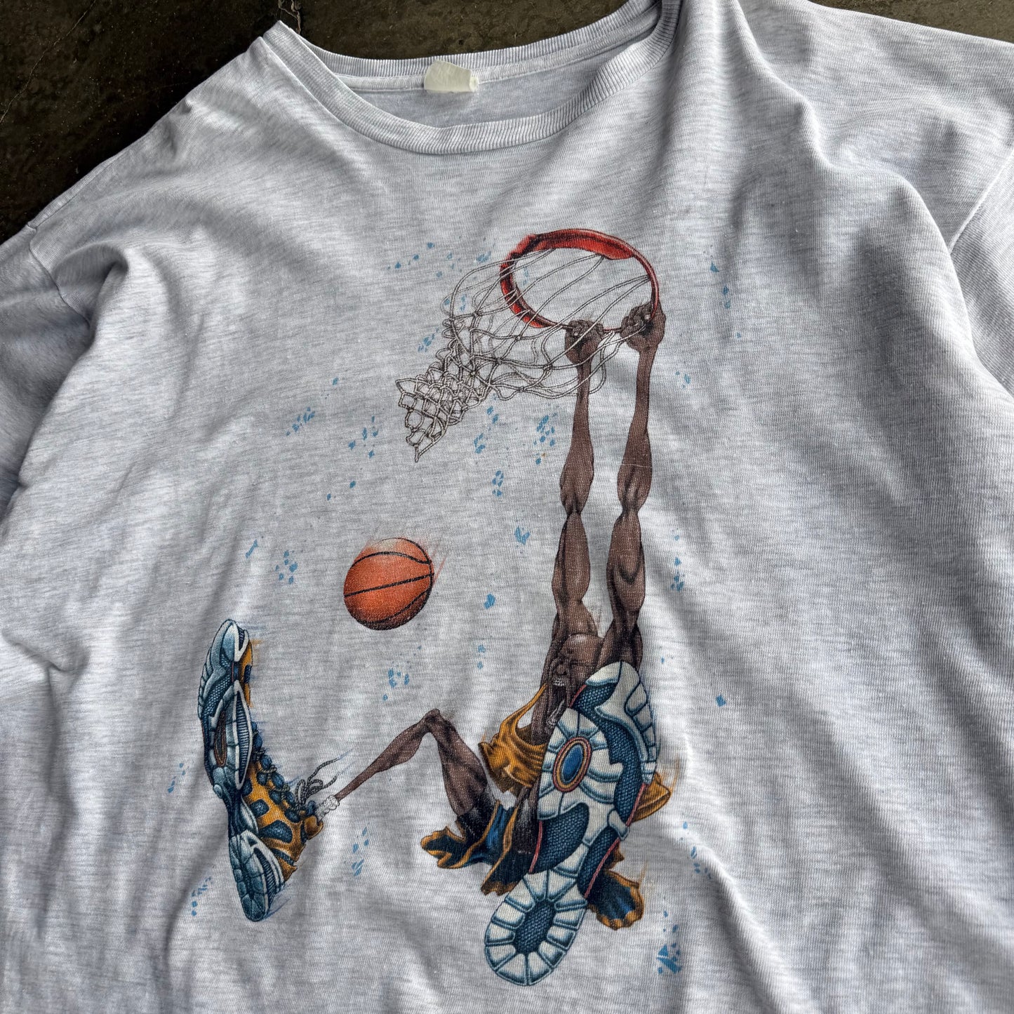 Vintage basketball Boxy Tshirt - XL