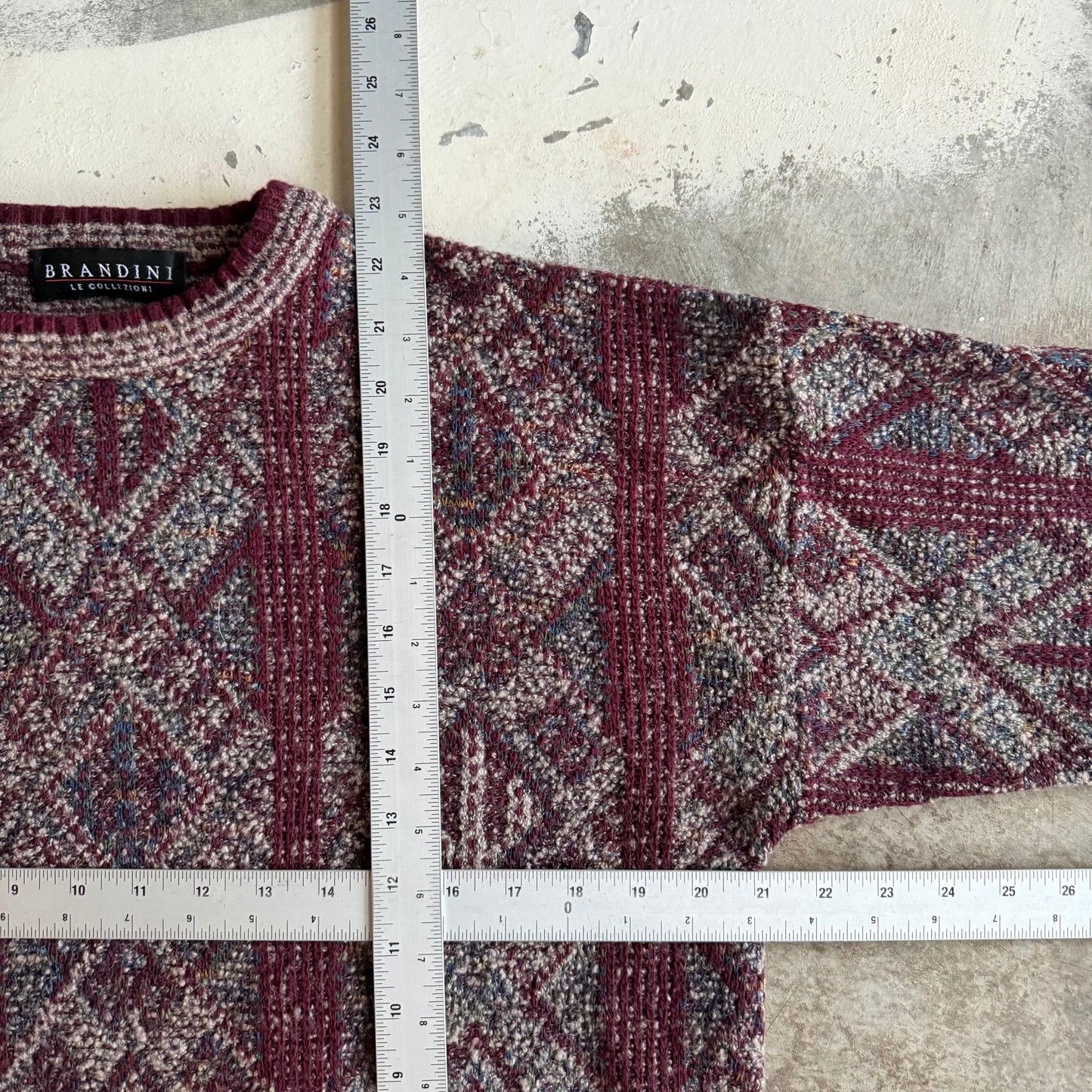 Vintage 90s Grandma Knit Sweater - L