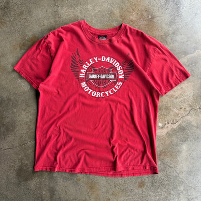 Vintage 00s Red Harley Davidson Tee -  2XL