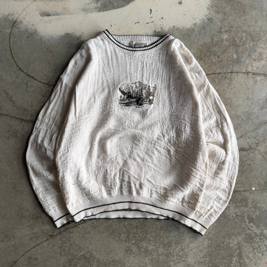 Vintage Deer Grandma Sweater - L