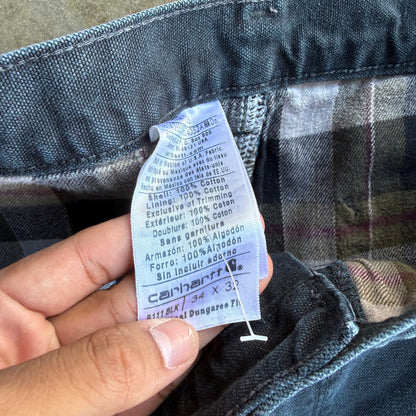 Vintage Black Baggy Carhartt Pants - 34