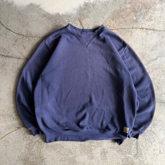 Vintage 90s Faded Carhartt Crewneck - L