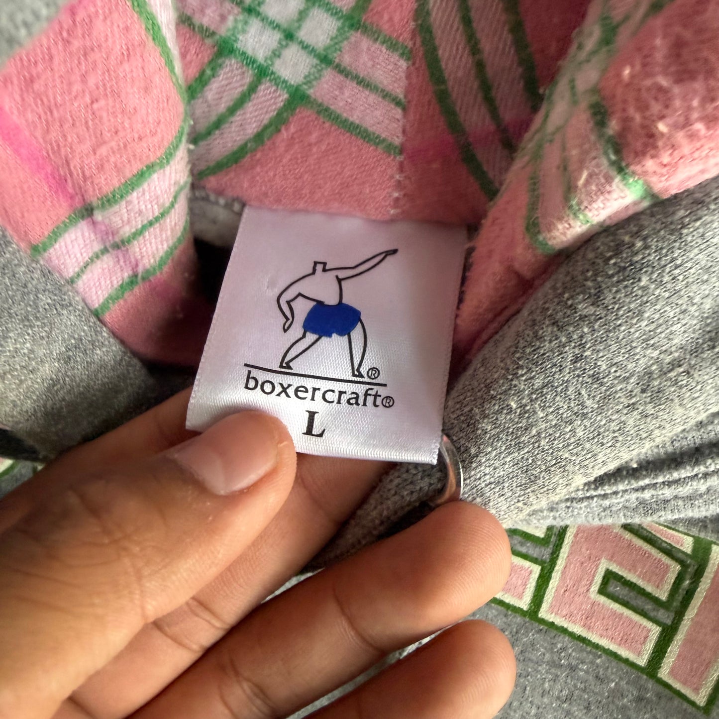 Vintage Pink John Deer Hoodie - L