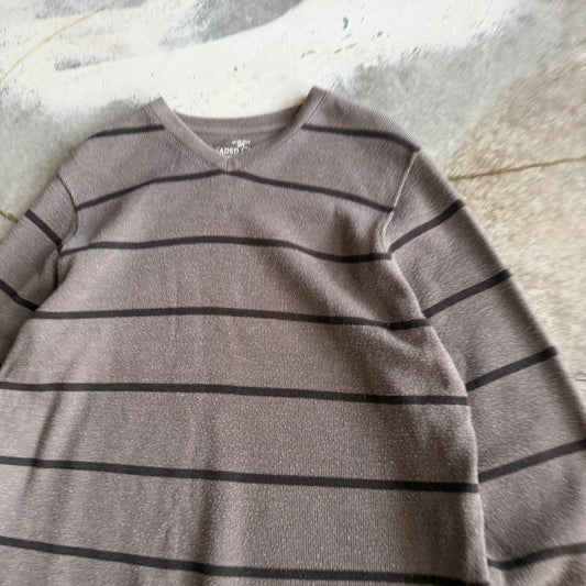 Faded Glory Striped Long Sleeve - L