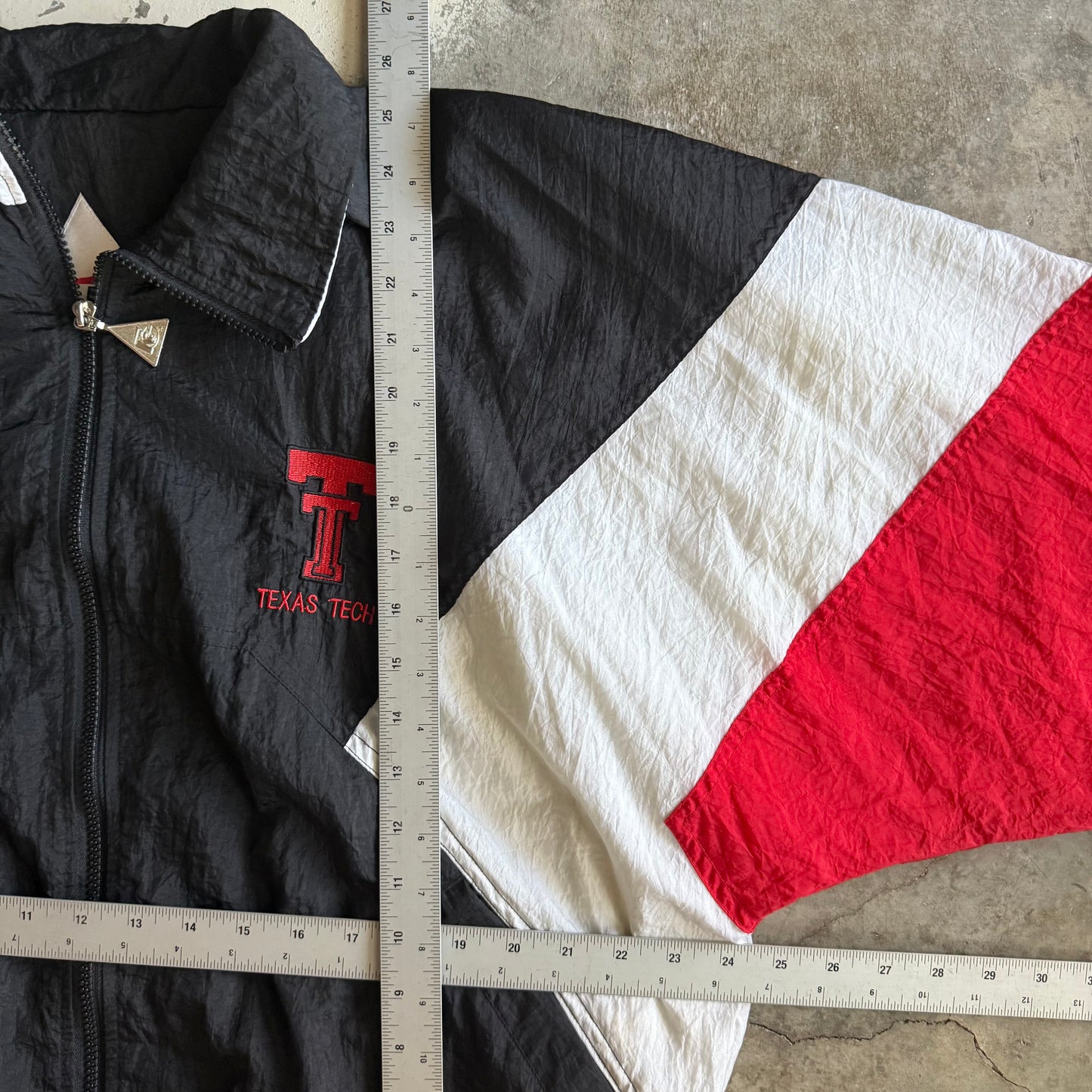 Vintage 90s Texas Tech Windbreaker - M