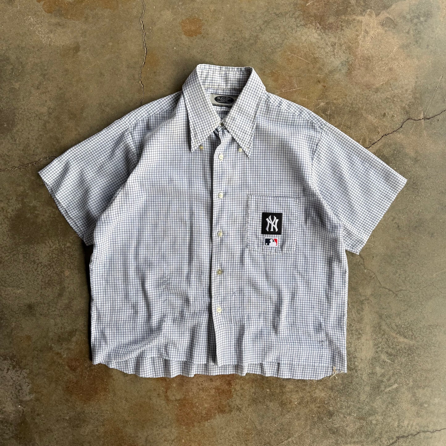 Vintage New York Yankees Cropped Boxy Up - L