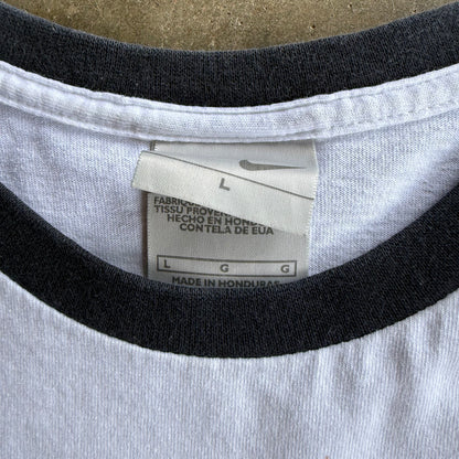 Vintage Ringer Nike Tshirt - L