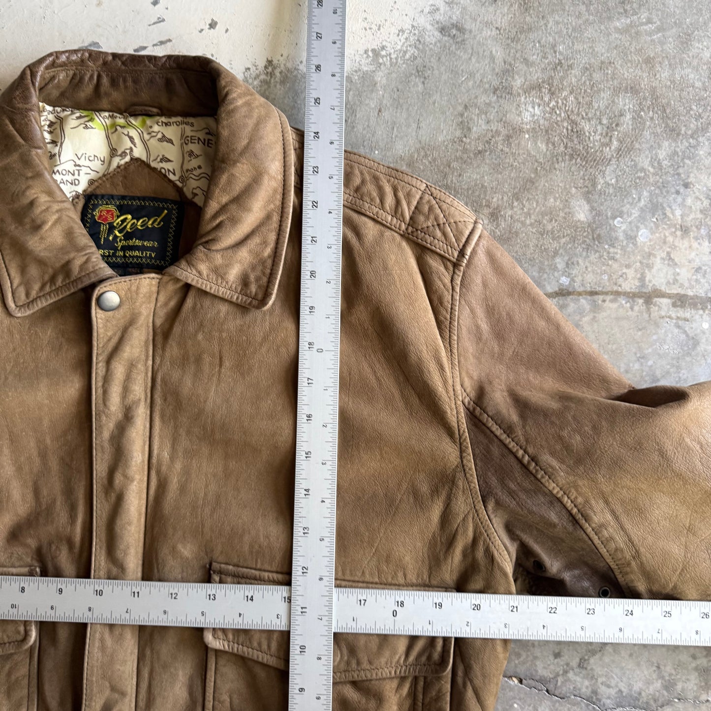 Vintage 00s Leather Suede Jacket - L