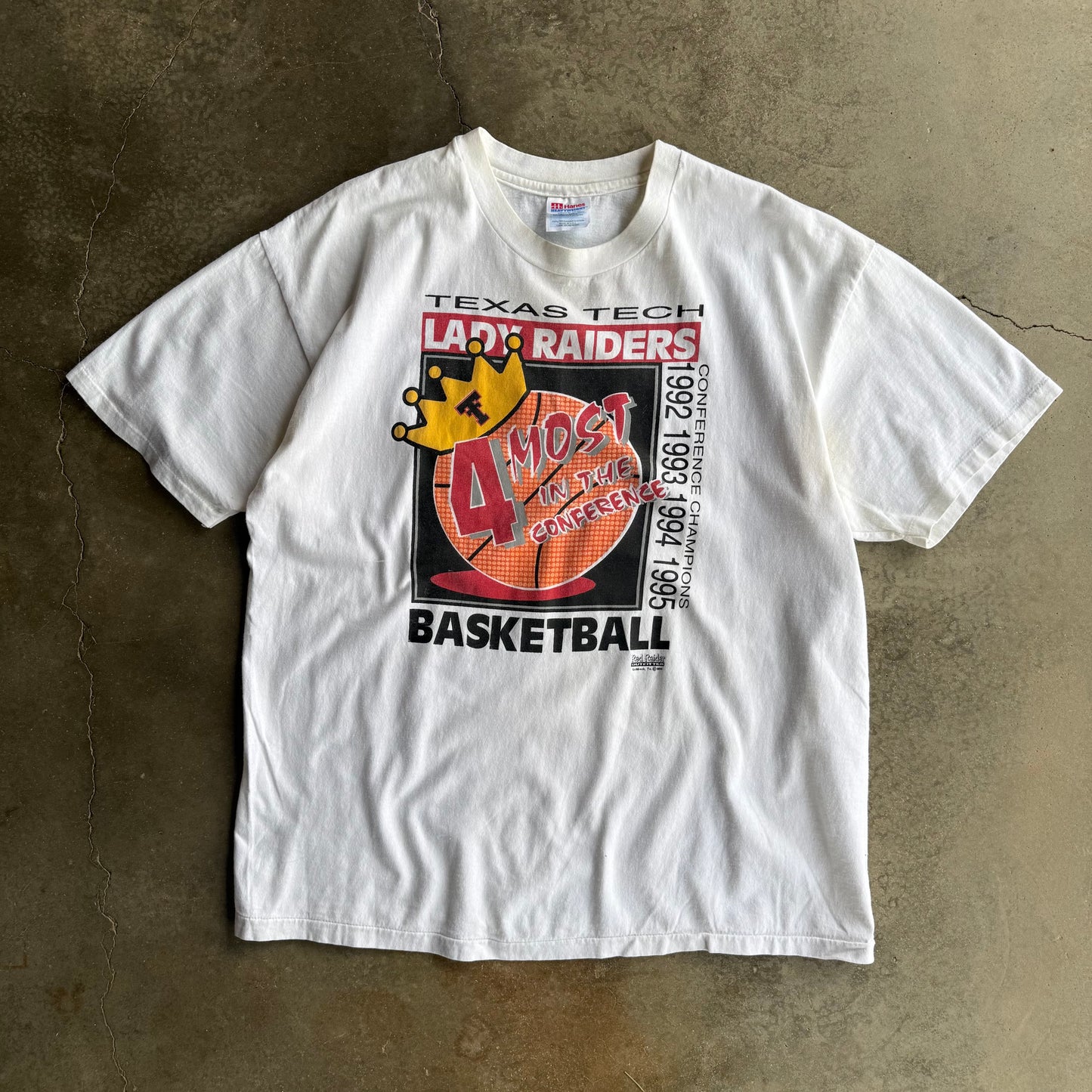 Vintage Texas tech basketball tshirt - XL