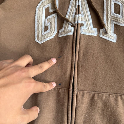 Vintage Brown GAP Zip Up - XXL
